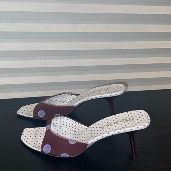 PRADA Spring Y2K Polka Dot Mule Kitten Heels - Picture 3 of 8